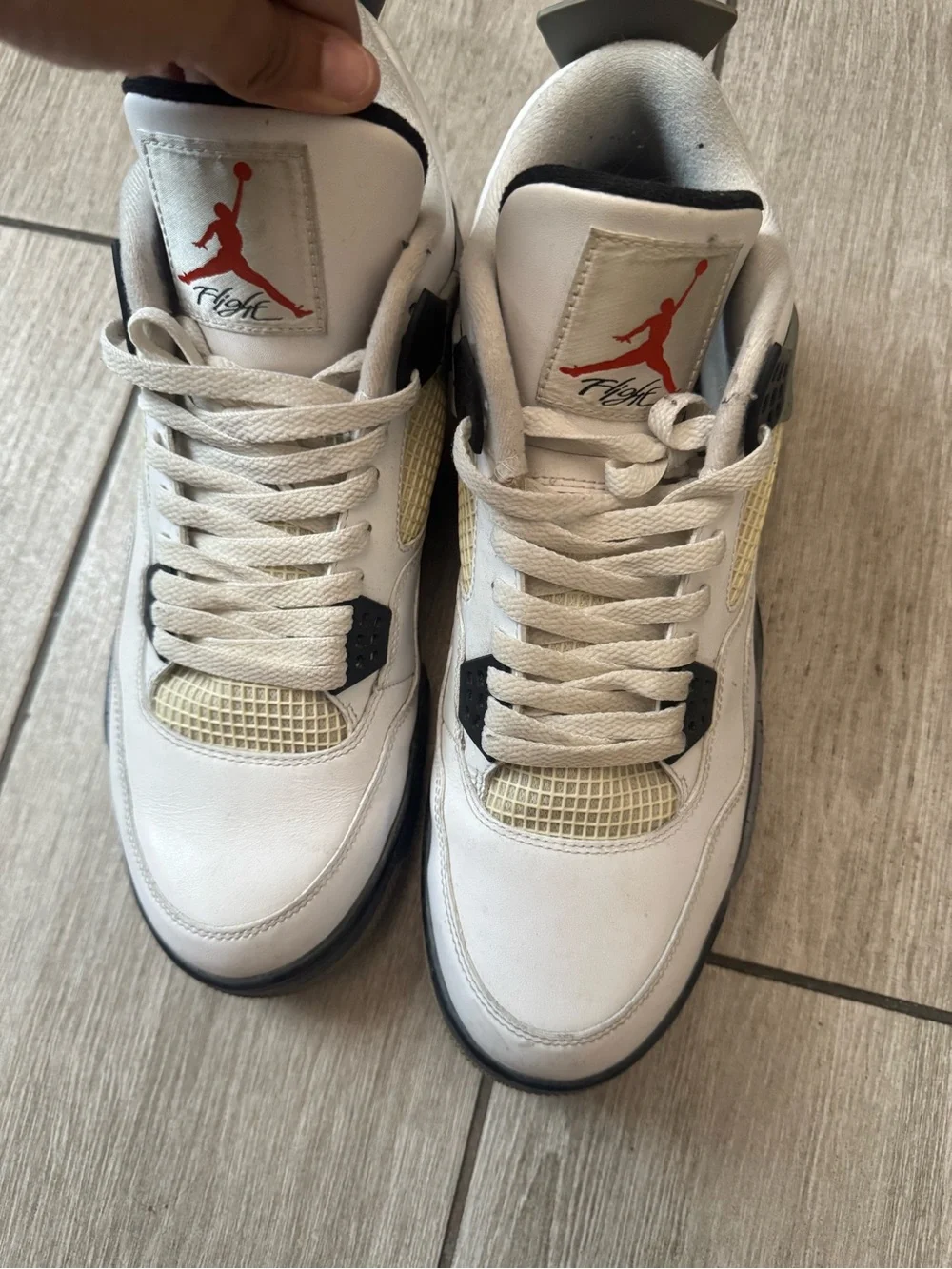 Jordan White Black Gray Retro Basketball Sneakers